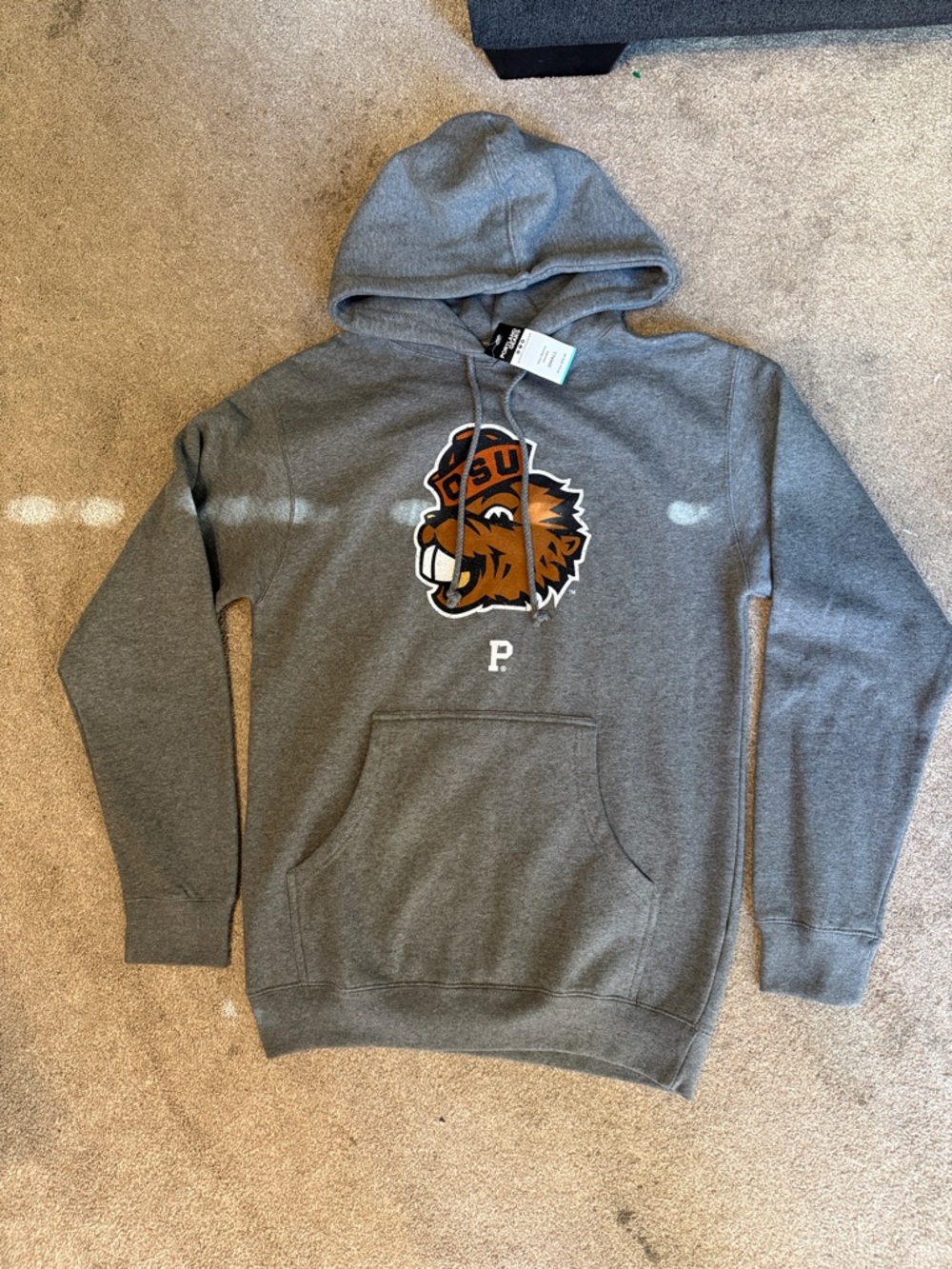 Portland Gear Grey Graphic OSU Benny Pullover Hoodie Size S